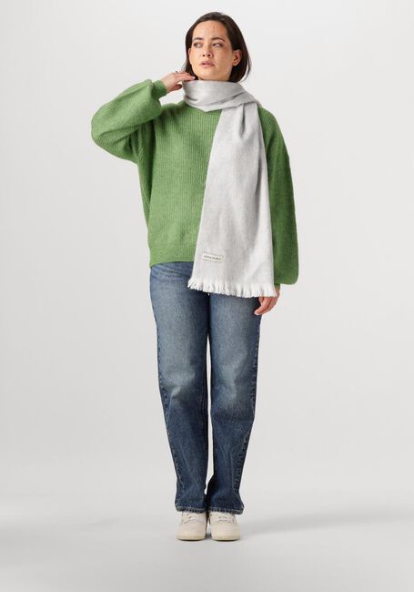 Graue ALPACA LOCA Schal SLIM SCARF - large