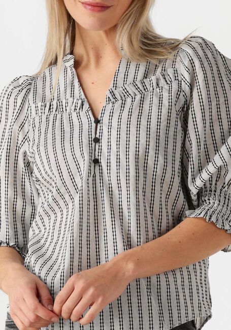Weiße CO'COUTURE Blusen NORACC FRILL SS BLOUSE - large