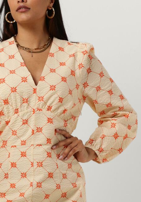 Orangene SECOND FEMALE Minikleid FERMO DRESS - large