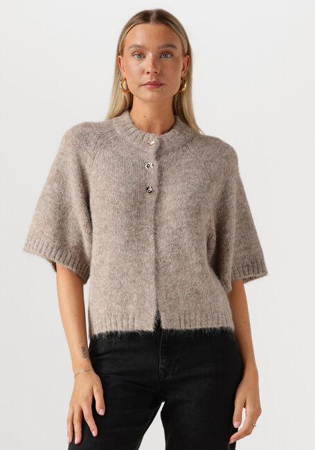 Beige NEO NOIR Strickjacke BENUTA FLUFFY KNIT CARDIGAN - large