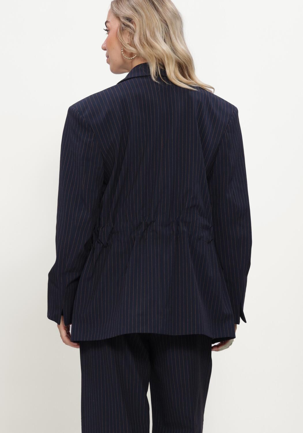 Dunkelblau SUMMUM Blazer BLAZER VISCOSE BLEND STRIPE - large