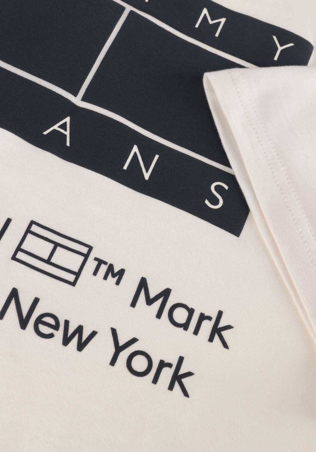 Nicht-gerade weiss TOMMY JEANS T-shirt TJM REG ESSENTIAL CB FLAG TEE - large