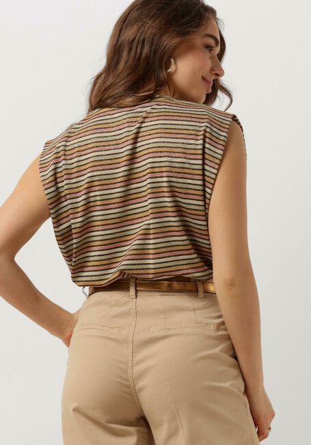 Mehrfarbige/Bunte SUMMUM Top TOP SLEEVELESS MULTICOLOR LUREX JERSEY - large