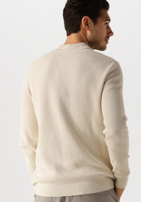 Beige CAST IRON Pullover MOCK NECK FINE BOUCLE - large