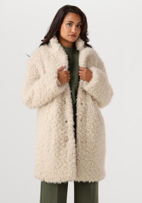 Beige ANOTHER LABEL Teddy-Jacke AL BONNIE LONG COAT - large