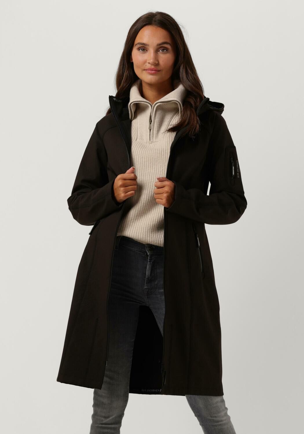 Schwarze ILSE JACOBSEN Regenjacke RAIN 37L Omoda