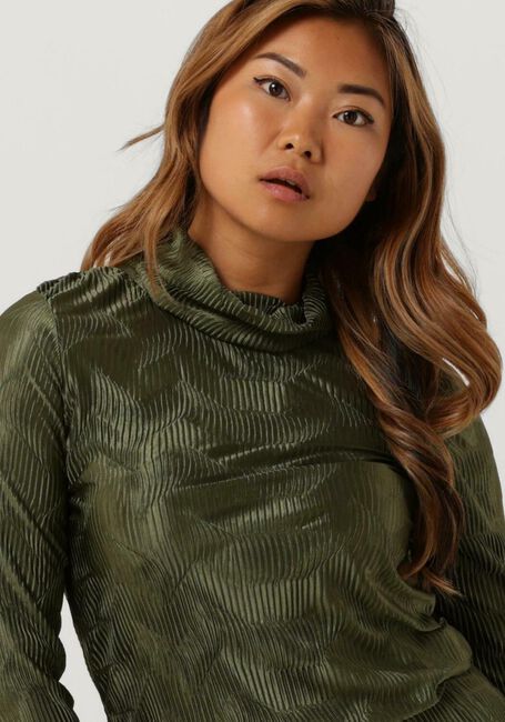 Grüne ANOTHER LABEL Langarmshirts CHARLOT TOP L/S - large