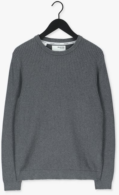 Graue SELECTED HOMME Pullover SLHCAST LS KNIT CABLE CREW B C - large
