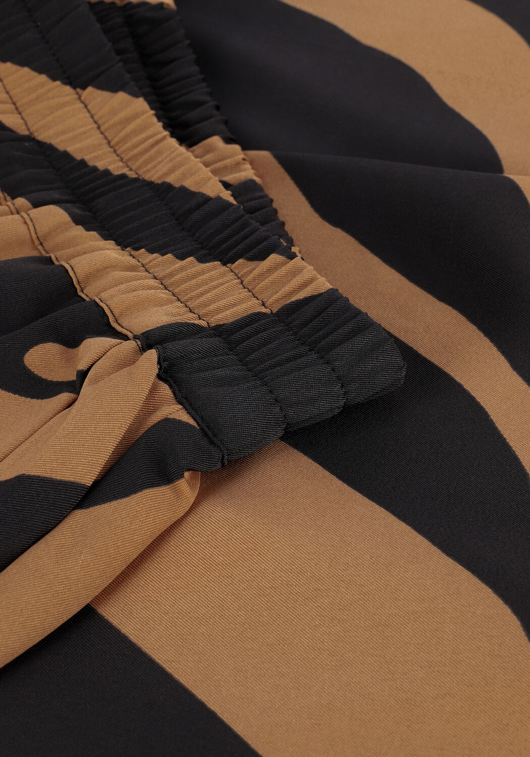 Camelfarbene GESTUZ Weite Hose BOTHILDEGZ HW PANTS - large