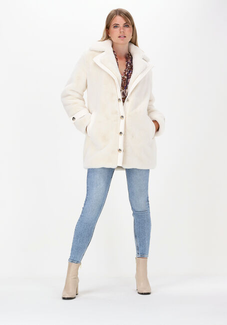 Weiße LIU JO Fake-Fur-Jack CAPPOTTO COLD - large