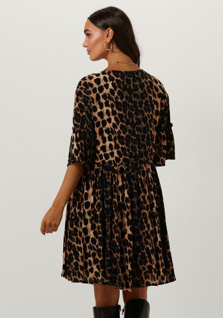 Braune ALIX THE LABEL Minikleid LADIES WOVEN ANIMAL DRESS 1 - large