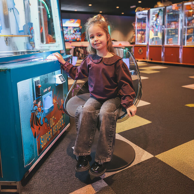 Bordeaux YOUR WISHES Top SINGLE JERSEY COLLAR LONGSLEEVE - large