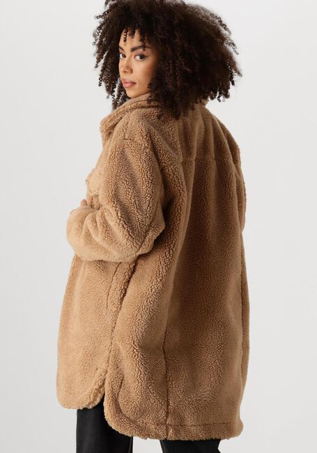 Camelfarbene UGG Teddy-Jacke FAUX SHEARLING SHIRT JACKET - large