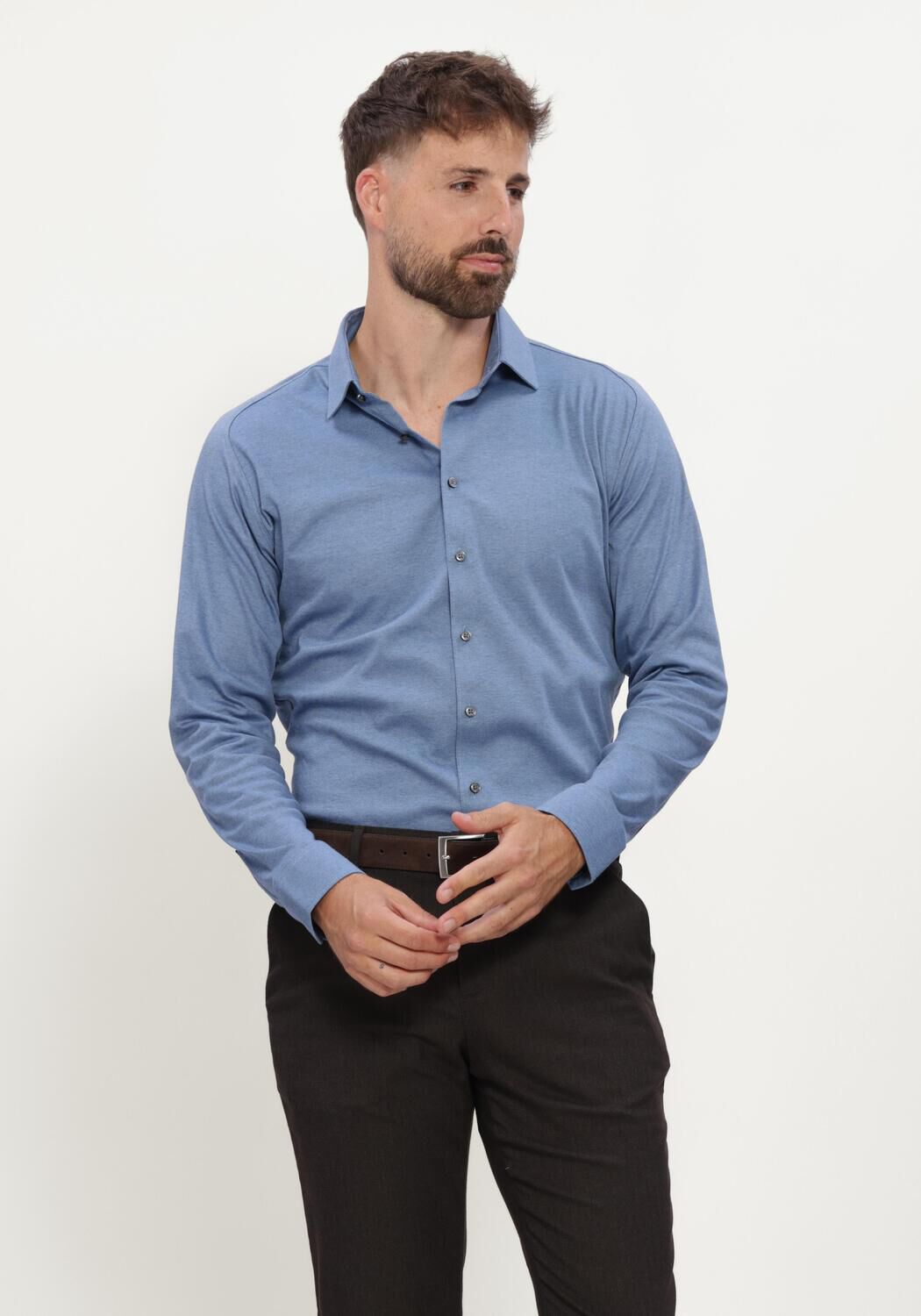 Blaue DESOTO Casual-Oberhemd CASUAL KENT 1/1 - large