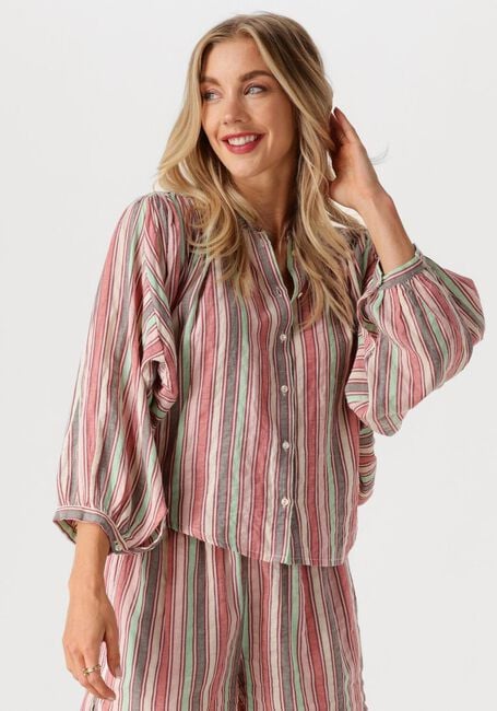 Mehrfarbige/Bunte BY-BAR Blusen BECKY MULTI STRIPE BLOUSE - large