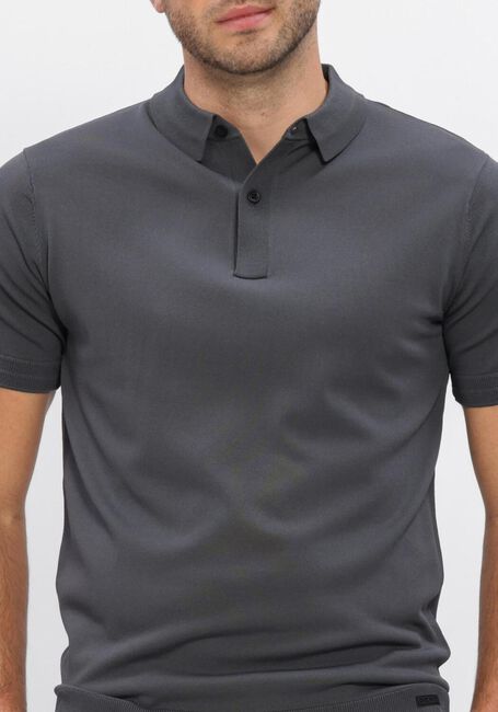 Graue GENTI Polo-Shirt POLO 2 BUTTON SS 1260 - large