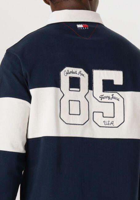 Dunkelblau TOMMY JEANS Polo-Shirt TJC COLORBLOCK RUGBY - large