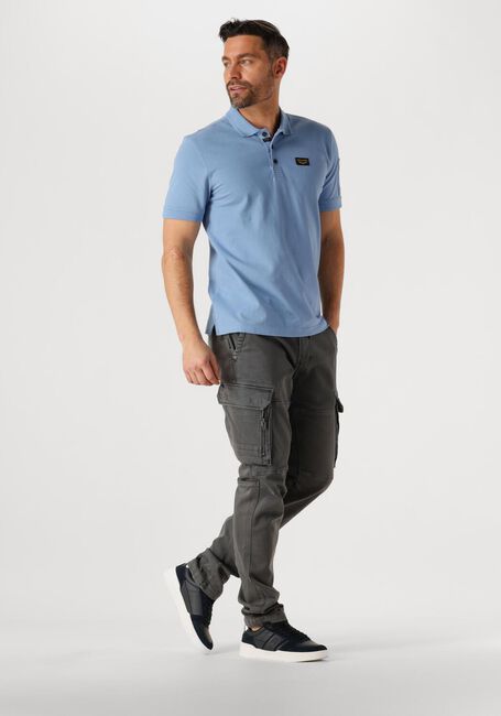 Blaue PME LEGEND Polo-Shirt SHORT SLEEVE POLO TRACKWAY POLO - large