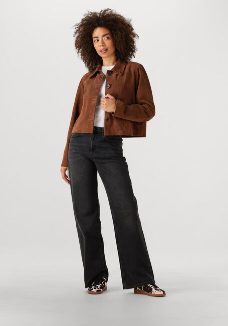 Braune MY ESSENTIAL WARDROBE Lederjack PETRAMW SUEDE JACKET - large