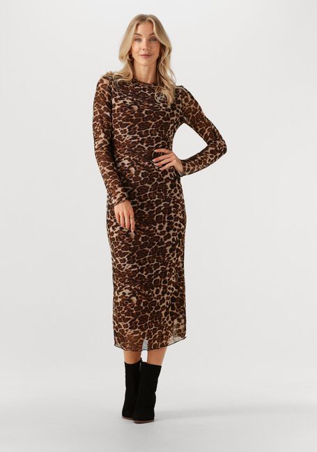 Braune YDENCE Midikleid DRESS JOYCE - large