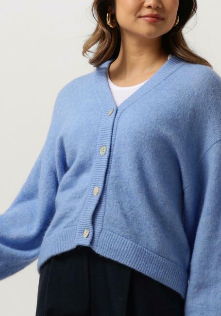 Blaue MSCH COPENHAGEN Strickjacke MSCHPETRINELLE HOPE CARDIGAN - large
