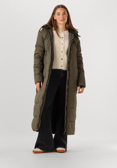 Khaki WITHBLACK Wattierte Jack WBLSOPHIE MAXI PUFFER COAT - large