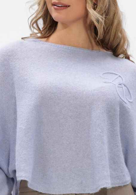 Blaue DANTE6 Sweatshirt MONTRE MONOGRAM SWEATER - large