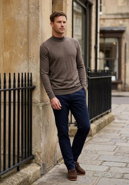 Braune STEFANO LAURAN Pullover TURTLE - large