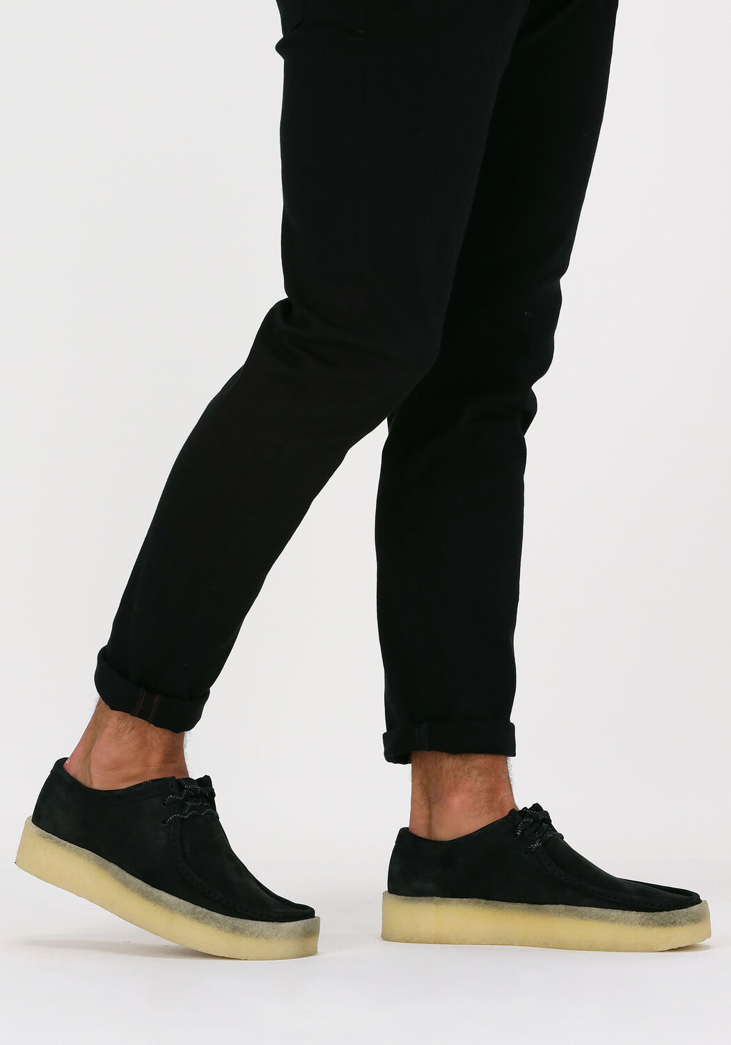 Schwarze CLARKS ORIGINALS Schn&uuml;rschuhe WALLABEE CUP HEREN - large