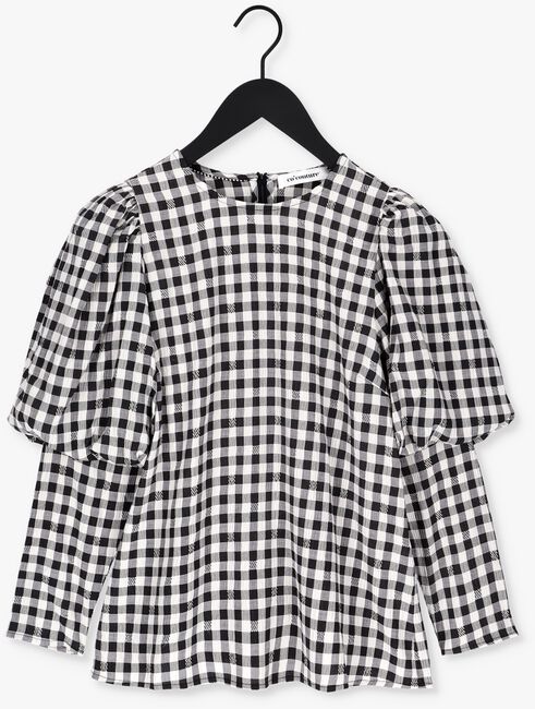 Schwarze CO'COUTURE Bluse CADIE CHECK BLOUSE - large