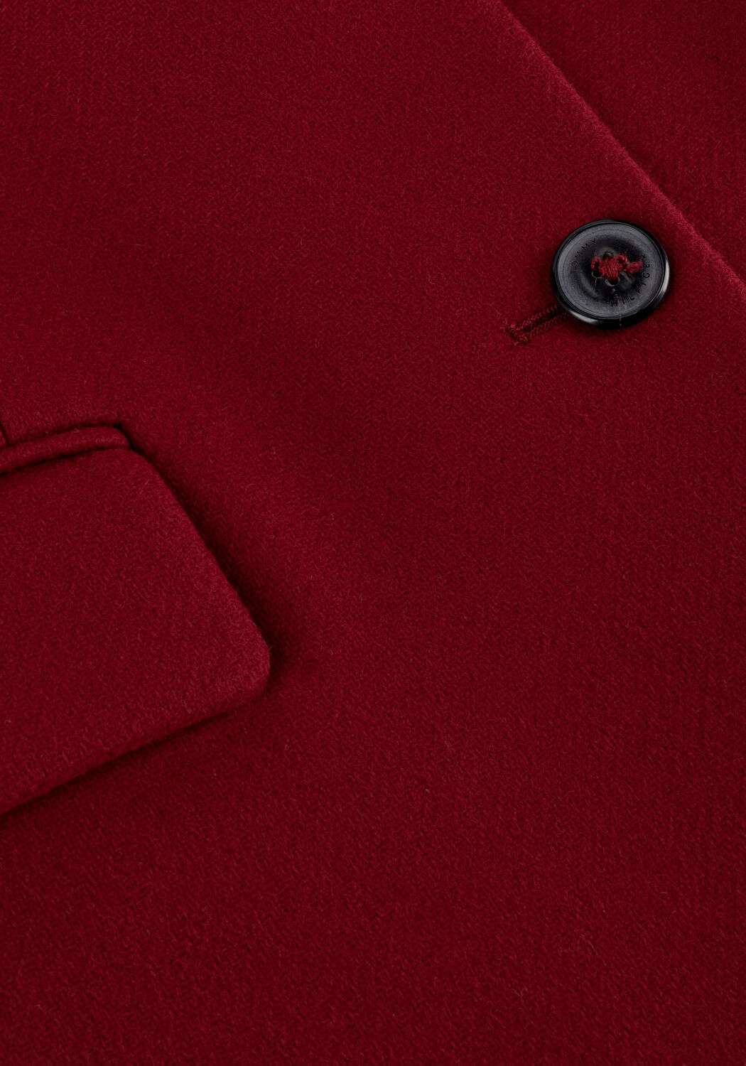 Rote TOMMY HILFIGER M&auml;ntel WOOL BLEND CLASSIC COAT - large