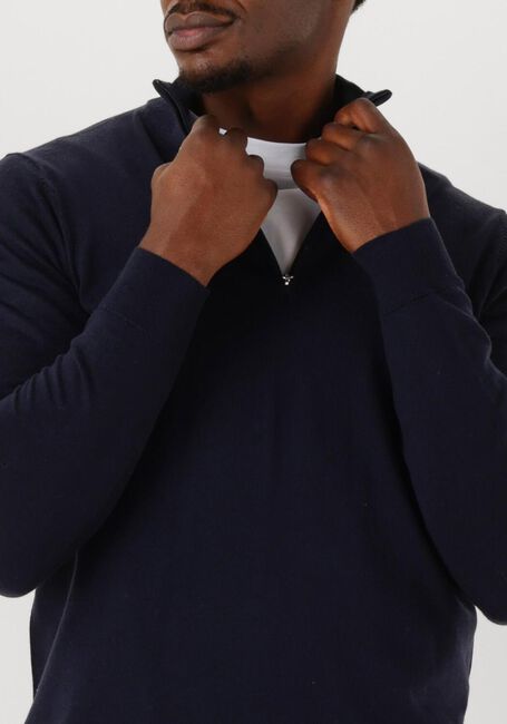 Dunkelblau PROFUOMO Pullover PULLOVER HALF ZIP MERINO - large