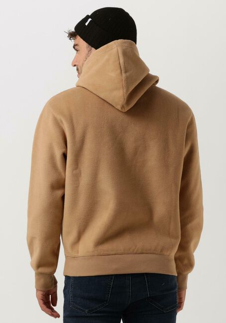 Camelfarbene CALVIN KLEIN Sweatshirt HEAVY DOUBLE FACE HOODIE - large