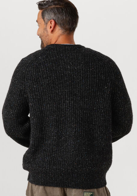 Schwarze CALVIN KLEIN Pullover LS NOVELTY YARN RAGLAN CREWNK SW - large