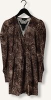 Braune ALIX THE LABEL Minikleid ANIMAL FETHER WRAP DRESS Braune ALIX THE LABEL Minikleid ANIMAL FETHER WRAP DRESS - medium