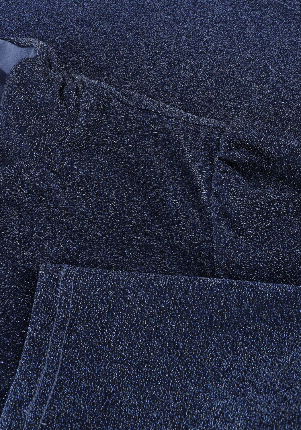 Blaue POM AMSTERDAM Pullover TURTLENECK - GLITTER DAWN BLUE - large