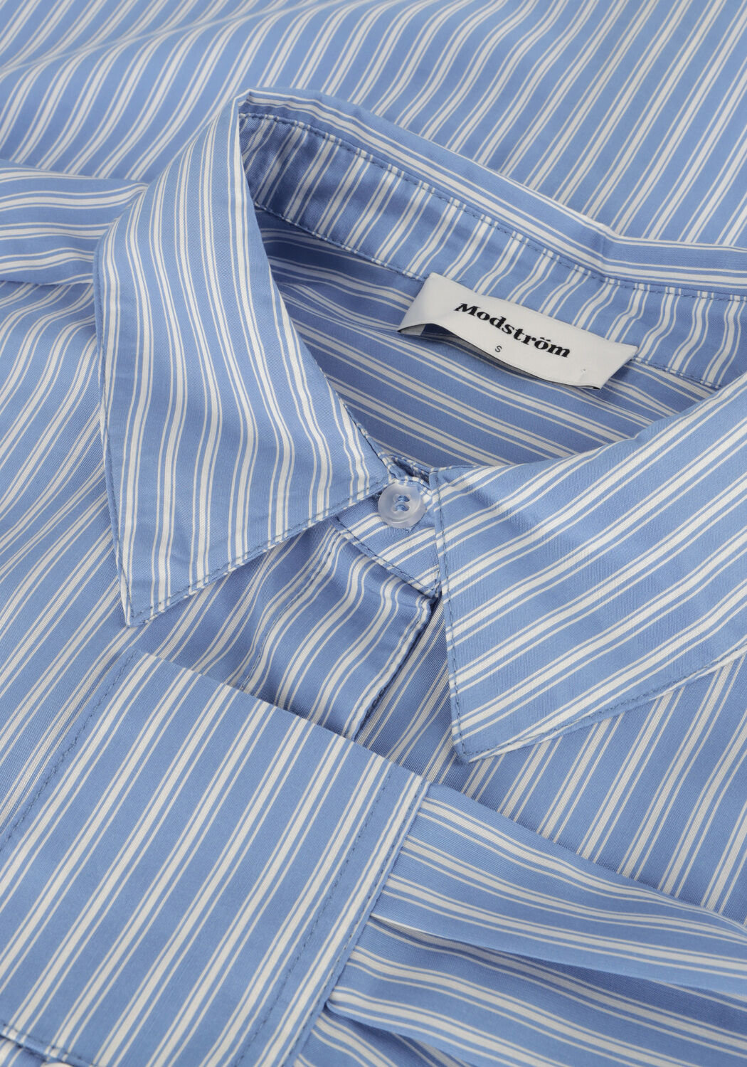 Blaue MODSTR&Ouml;M Blusen KADIRMD STRIPE SHIRT - large