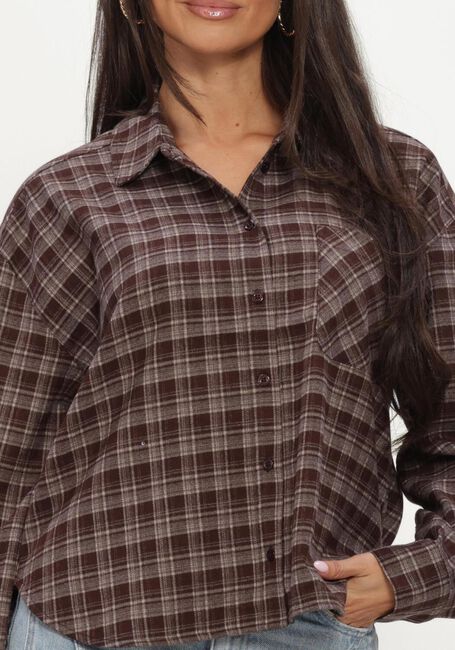 Braune CATWALK JUNKIE Blusen CHECK BLOUSE - large