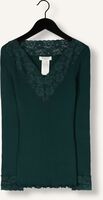 Dunkelgrün ROSEMUNDE Tops & T-shirts BERNADINE ORGANIC T-SHIRT LACE Dunkelgrün ROSEMUNDE Tops & T-shirts BERNADINE ORGANIC T-SHIRT LACE - medium