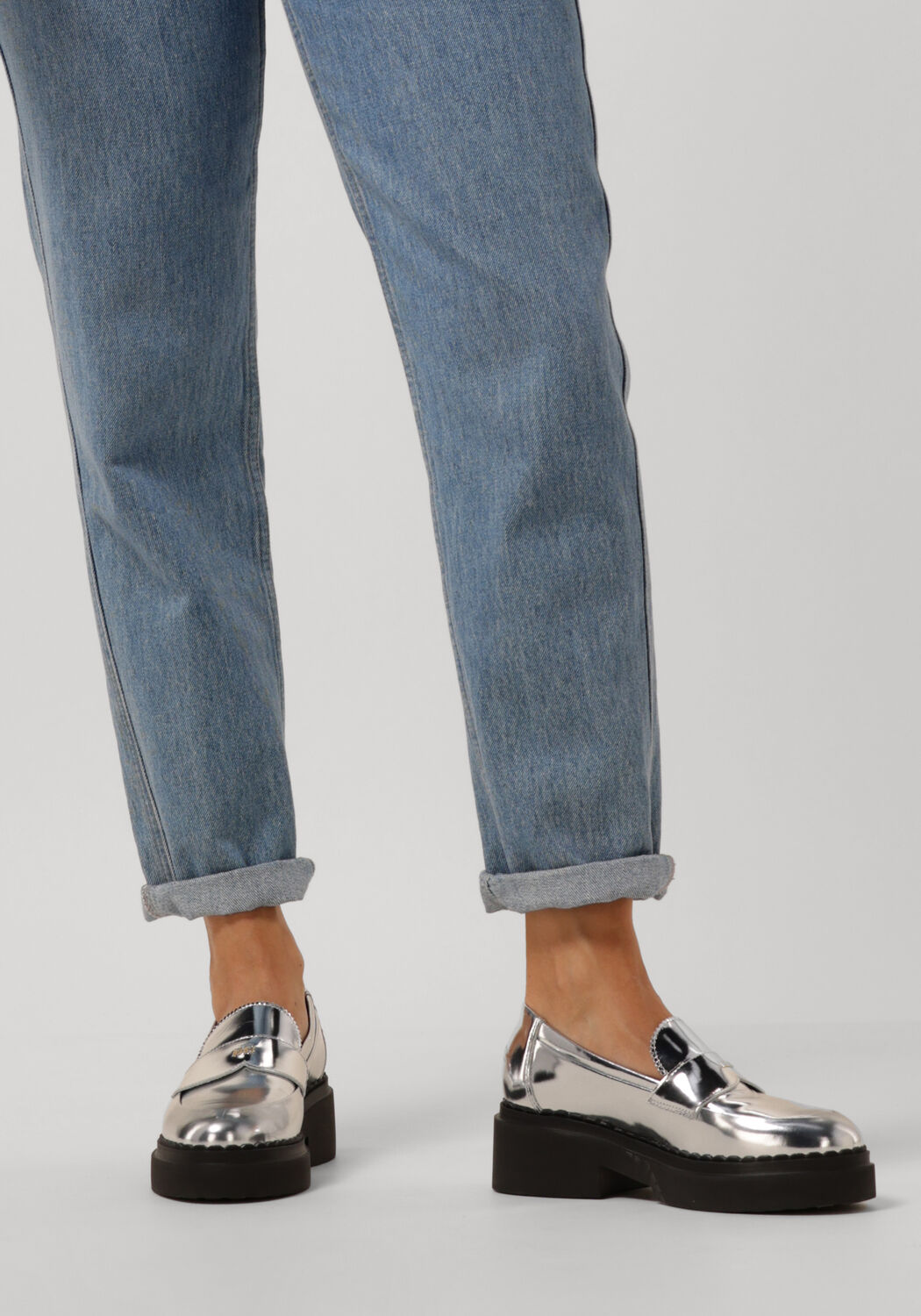 Silberne NUBIKK Loafer FRANKIE LOAFER - large