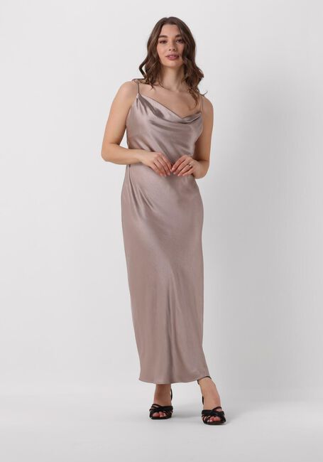 Taupe NOTRE-V Maxikleid SATIN STRAP DRESS - large