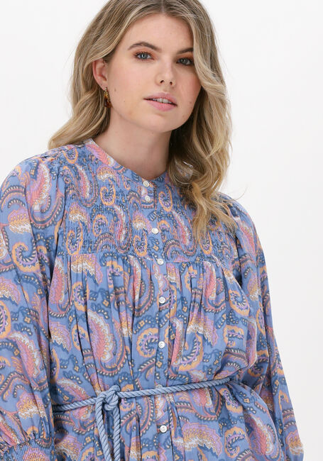 Hellblau ANTIK BATIK Maxikleid PIETRA LONGDRESS - large