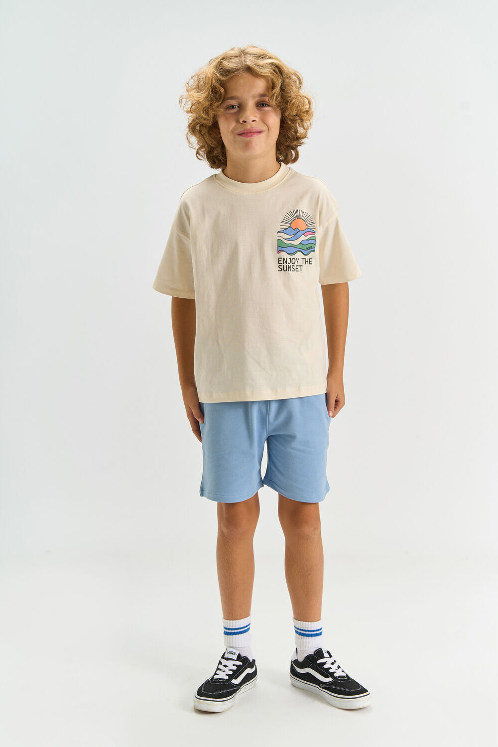 Beige THE NEW T-shirt TNTUCK - large