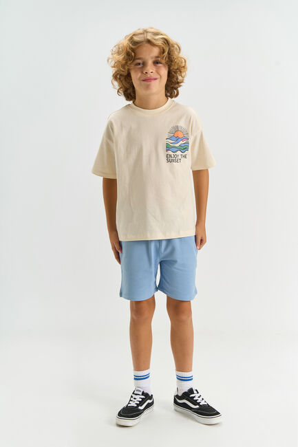 Beige THE NEW T-shirt TNTUCK - large