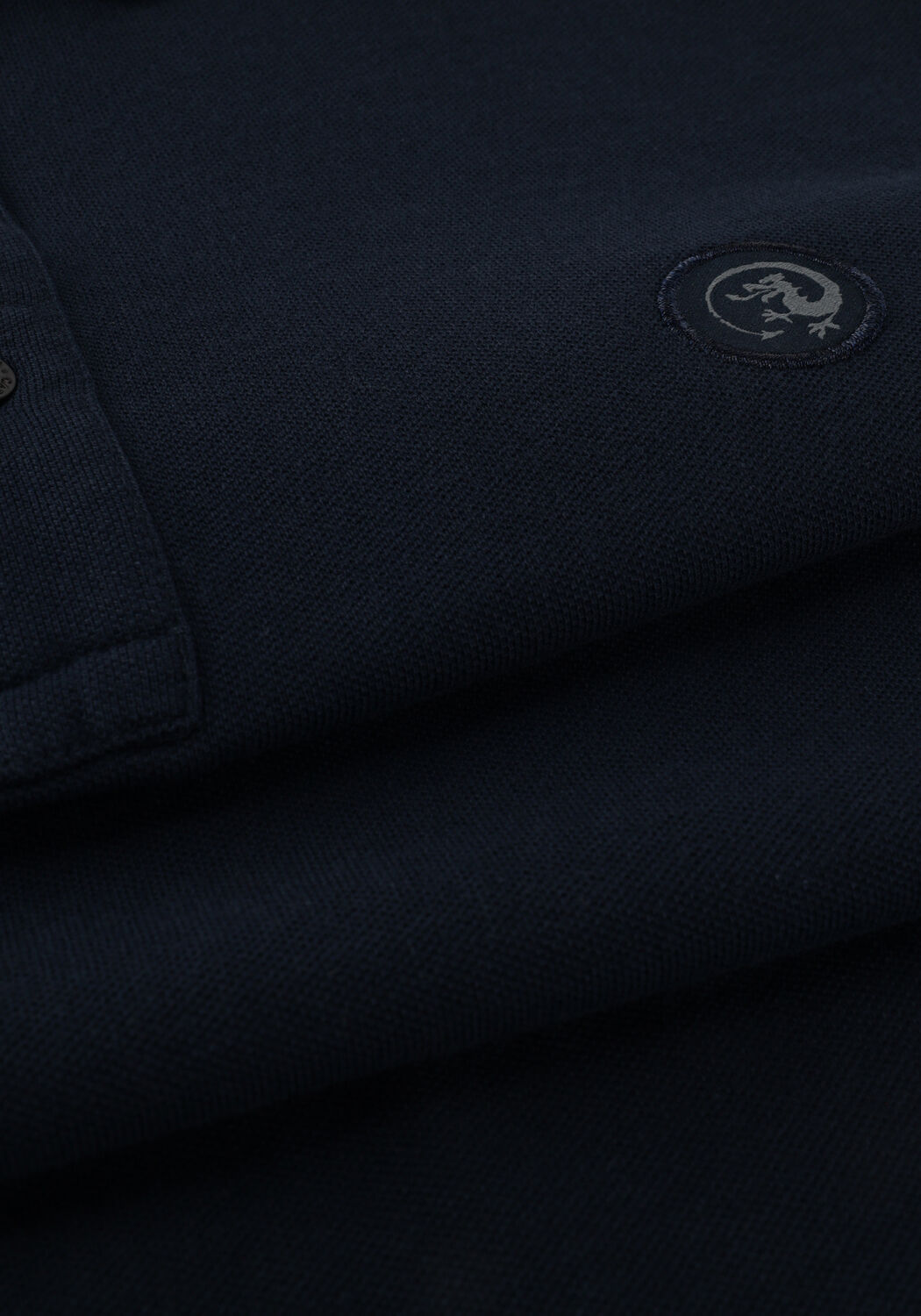 Dunkelblau CAST IRON Polo-Shirt SHORT SLEEVE POLO ORGANIC COTTON PIQUE ESSENTIAL - large