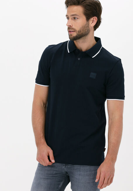 Blaue BOSS ORANGE Polo-Shirt PASSERTIP - large