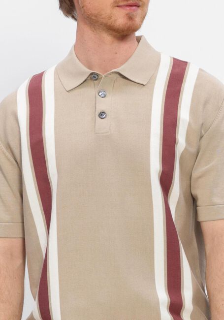 Beige JC RAGS Polo-Shirt POLO SS ALVIE STRIPE - large