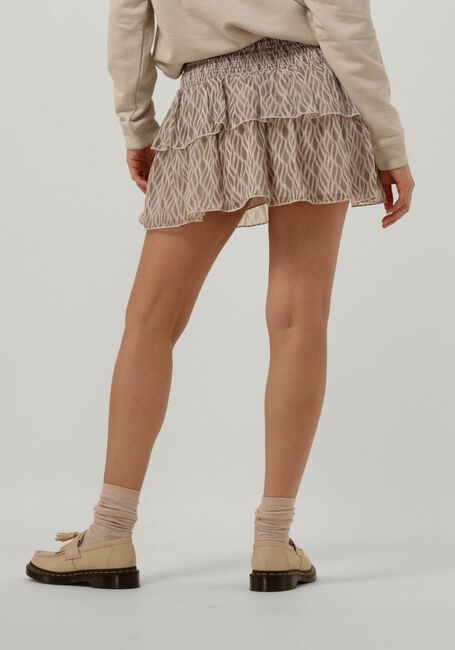 Beige NEO NOIR Minirock CARIN GRAPHIC FIRE SKIRT - large