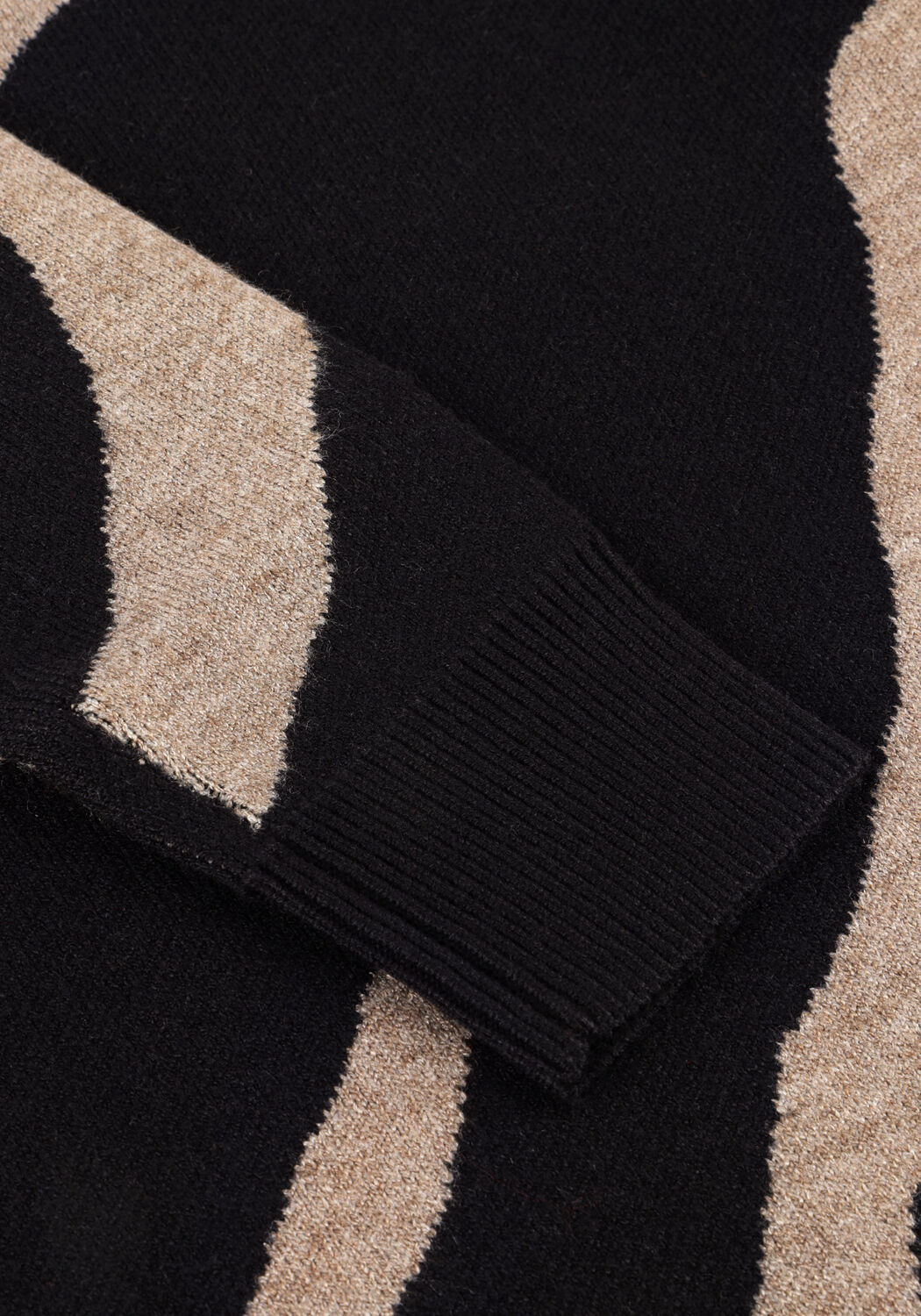 Mehrfarbige/Bunte OBJECT Minikleid OBJRAY L/S KNIT DRESS AOP - large