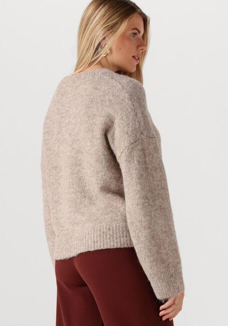 Beige OBJECT Pullover OBJSAGGIA LS LO PULLOVER - large
